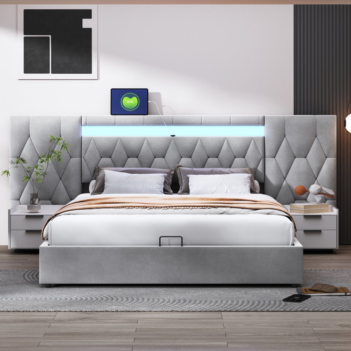 Loungestoel – Zetel – Fauteuil – Relaxstoel – Stoel – Verstelbare Rugleuning – Memory Foam