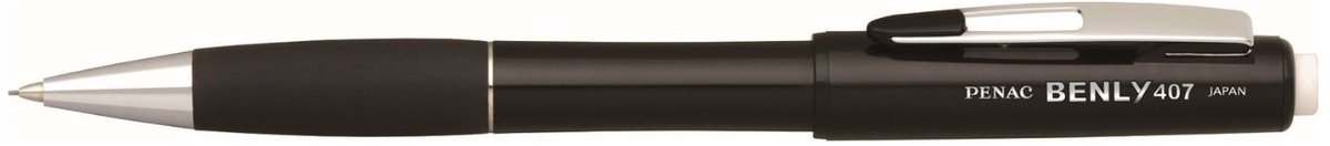 Penac Benly 4 - Mechanical Pencil - 0.7 mm - Vulpotlood - Zwart