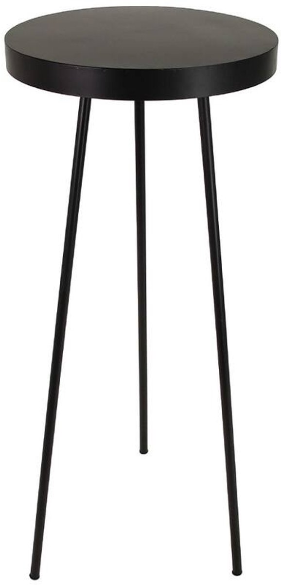 Tafel Rond - Zwart Metaal - Ø42,5 x ↑ 98 cm