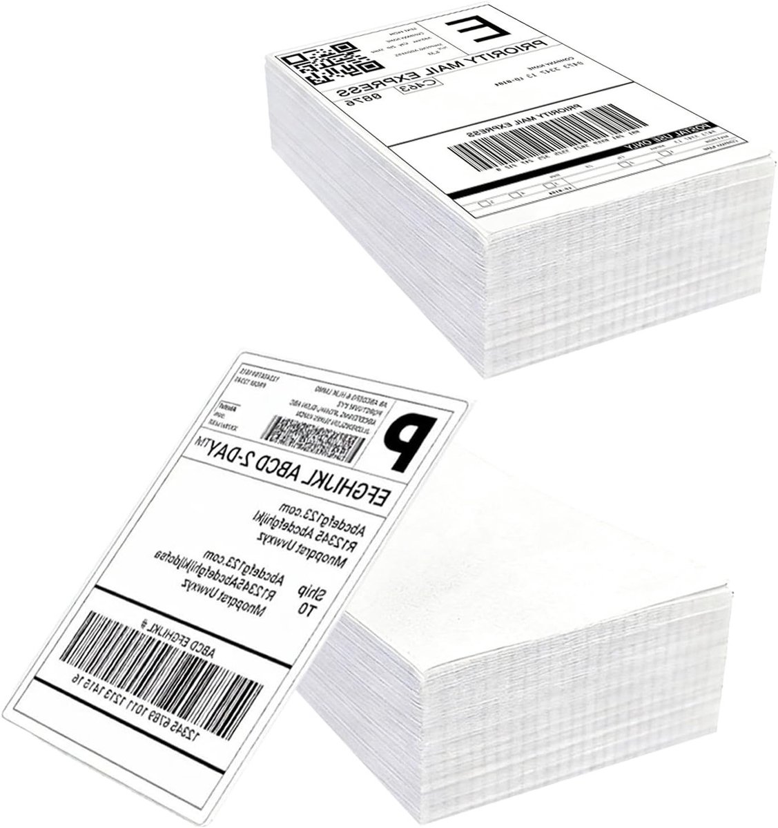 500 Zelfklevende Verzendlabels 4 x 6" (100 x 150 mm) - 500 Vellen Thermische Adreslabels voor Pakkettracking en Verzending, BPA-vrij en Geschikt voor Meeste Labelprinters
