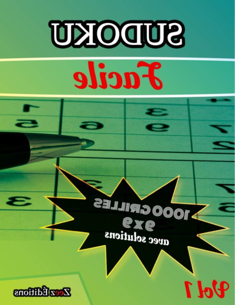 Sudoku 1000 Grilles - Puzzelboek Logica - Ontspanning en Vermaak - Inclusief Oplossingen - 21.59 x 1.73 x 27.94 cm