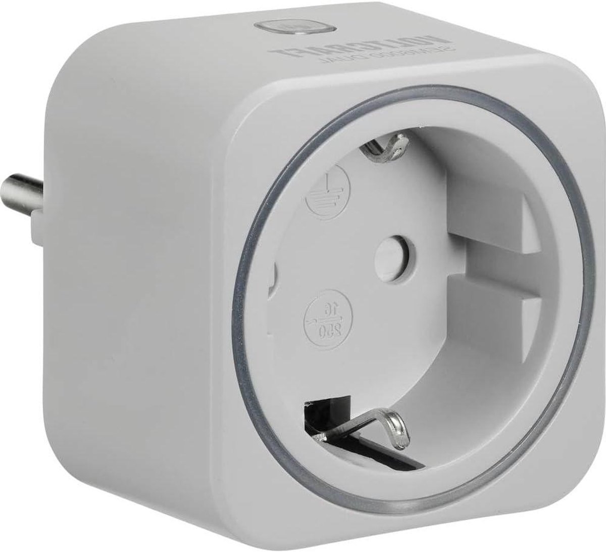 Stroomverbruik Meter - Energie Monitor - Verbruik Meten - LED Kleur Indicatie - 5.47 x 5.47 x 7.15 cm - Wit
