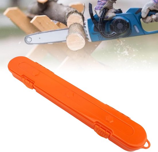 Ketting Zaag Opbergkoffer - Ketting Opberger Houder - Kettingen Organiseren - Grote Capaciteit - Tot 20 Inch - Oranje — afbeelding 3