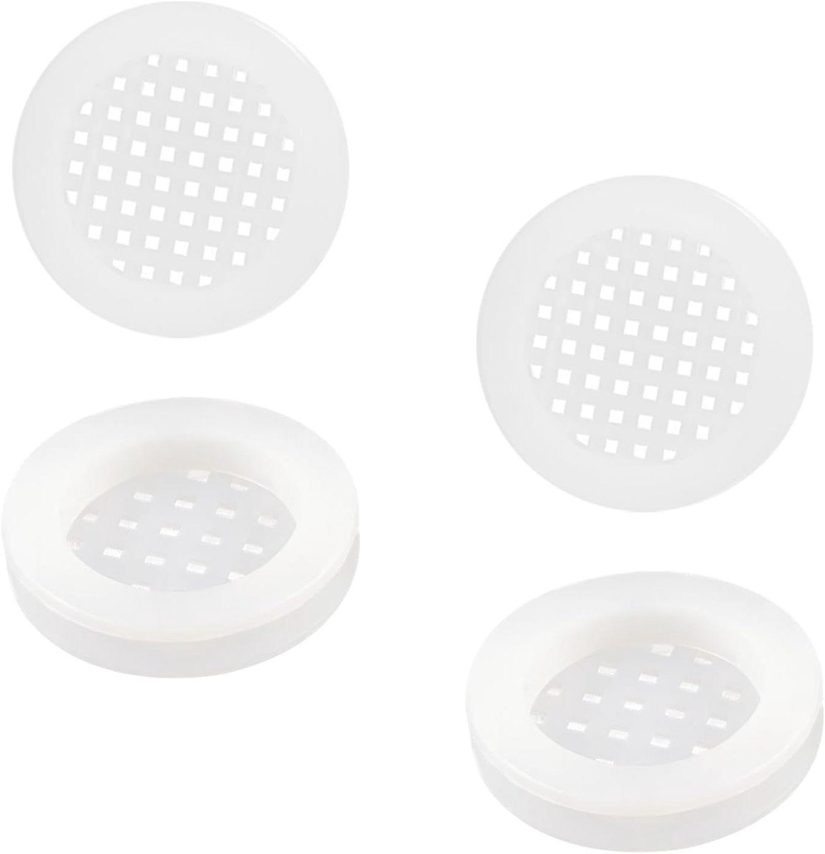 Ventilatieroosters Rond - Luchtgaten Kast - Kast Ventilatie - Vocht & Geur Bestendig - 25 mm Diameter - Wit