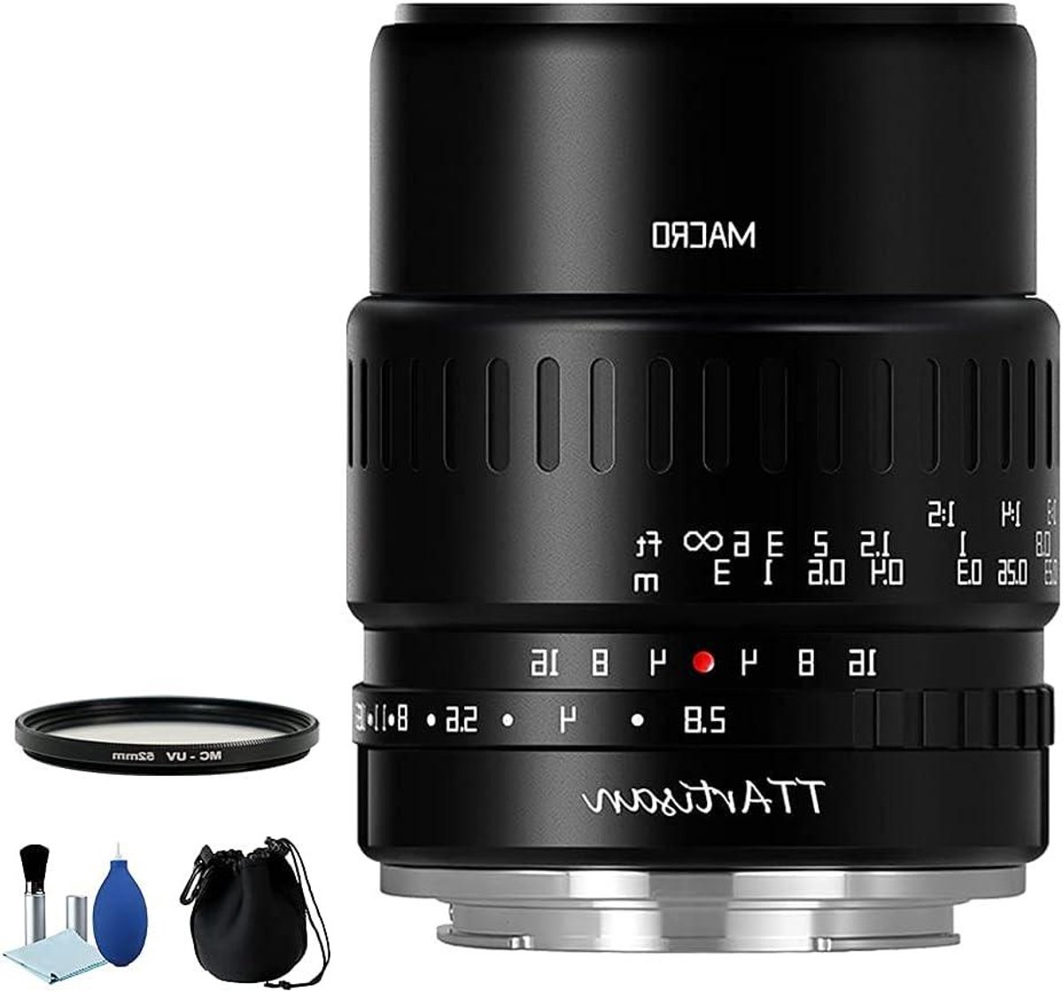 Macro Lens - Camera Lens - Gedetailleerd Fotograferen - 1:1 Vergroting - 40mm F2.8 - Zwart