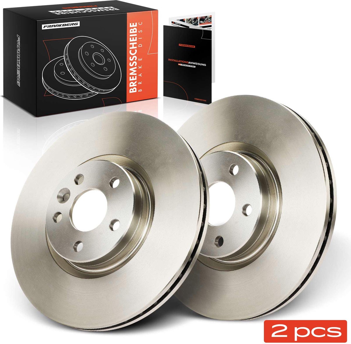 Frankberg 2x Remschijven Vooras voor Volvo XC60 156 XC60 I Van