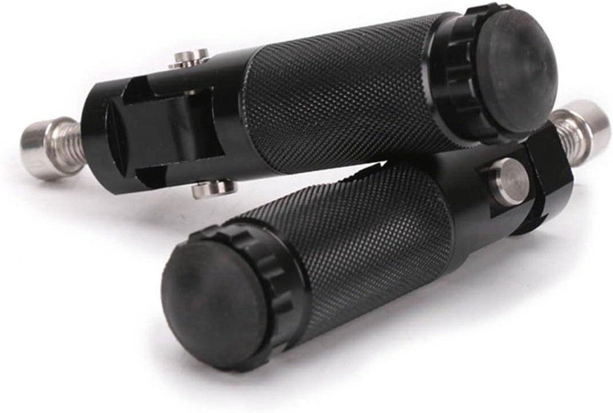 Motorfiets Voetsteunen - Opvouwbare Pedalen - Motor Rijden - CNC Aluminium Constructie - 8MM - Zwart