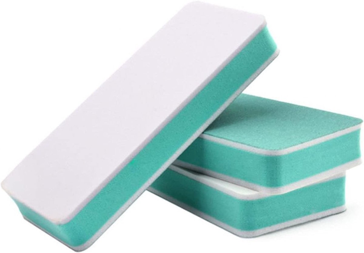 Set van 10 Nagelbuffers en Vijlblokken voor Manicure en Pedicure, Dubbelzijdige Polijstgereedschappen voor Perfecte Nagels