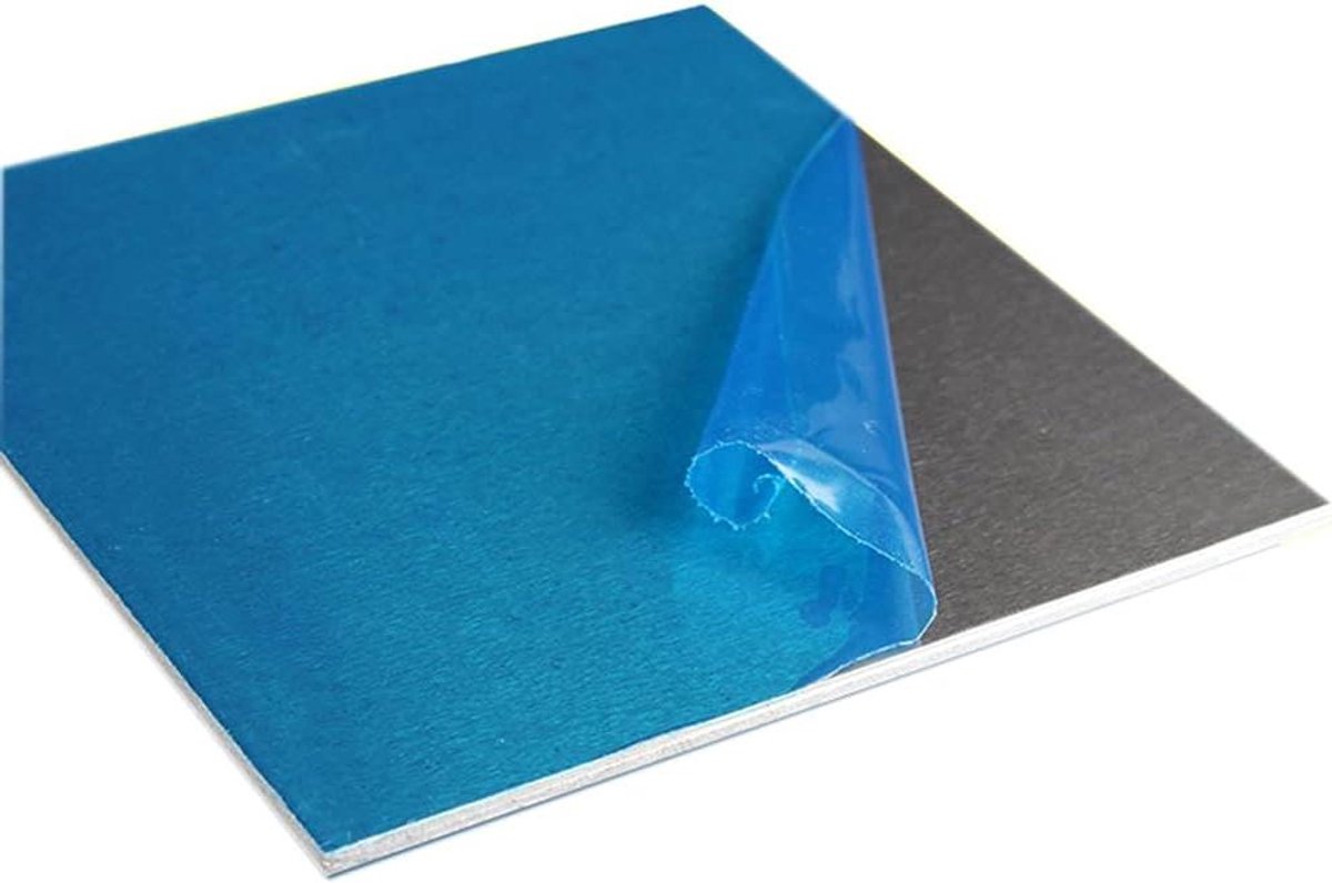Aluminium Plaat - Metaalplaat Aluminium - Doe-het-zelf Projecten - 6061 Aluminiumlegering - 300x300mm 5mm - Zilver