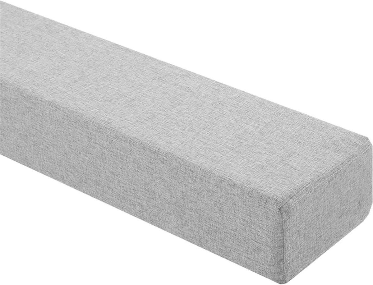 Bed Gap Filler - Matras Extender Kussen - Slaapruimte Vullen - Hoge Dichtheid 45D Spons - 200x5x20cm - Lichtgrijs