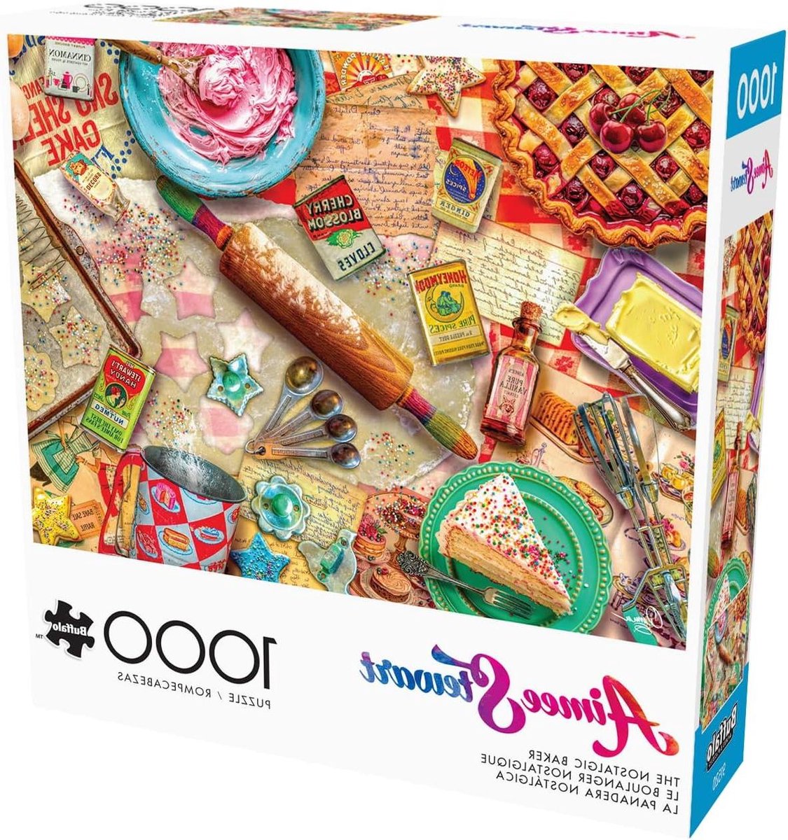 Puzzel Nostalgische Bakker - 1000 Stukjes Puzzel - Ontspannende Activiteit - Inclusief Referentie Poster - 50 x 70 cm - Multicolour