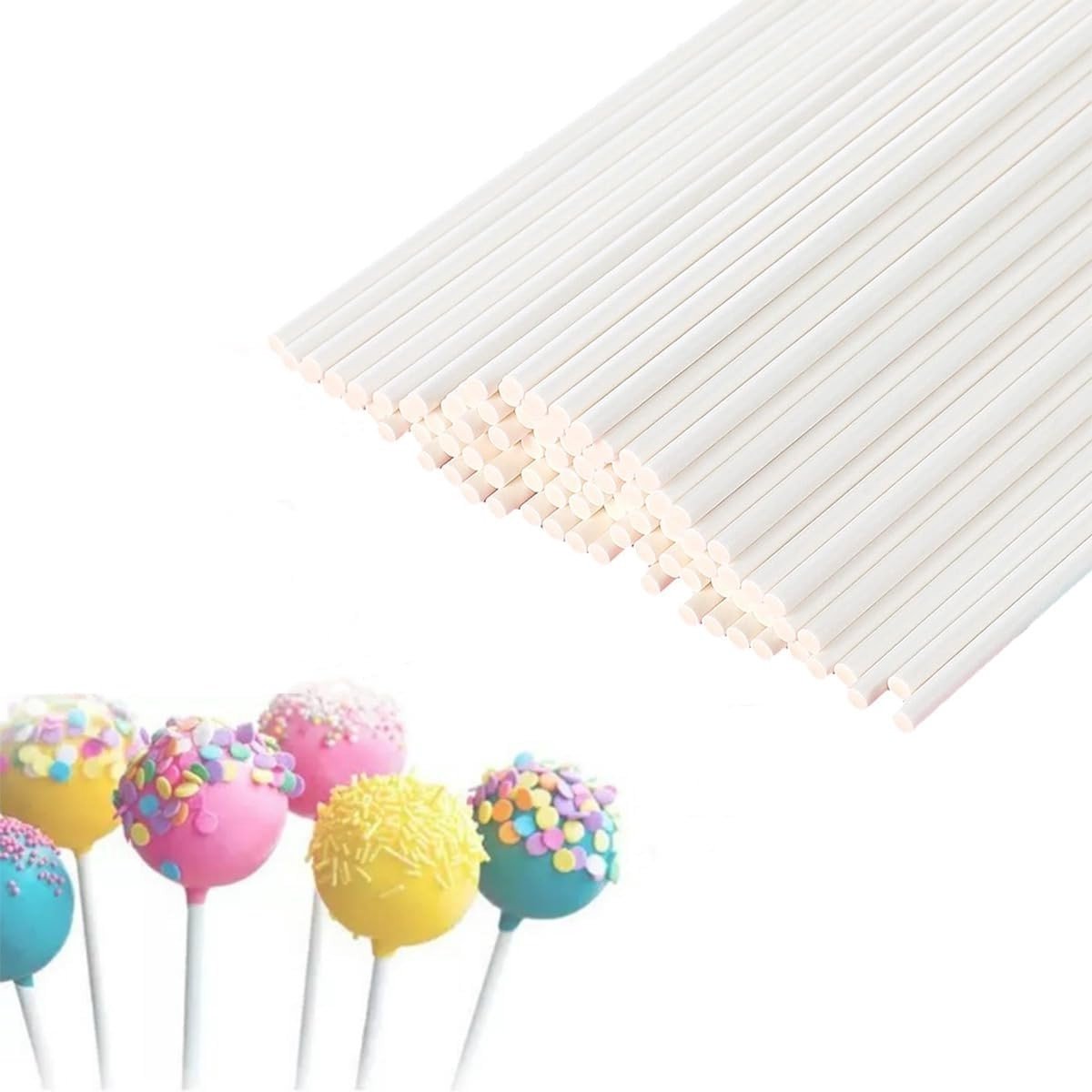 Baton voor Cake Pops en Lollipops - Ideaal voor Taartdecoratie en Desserts - 10cm x 3mm