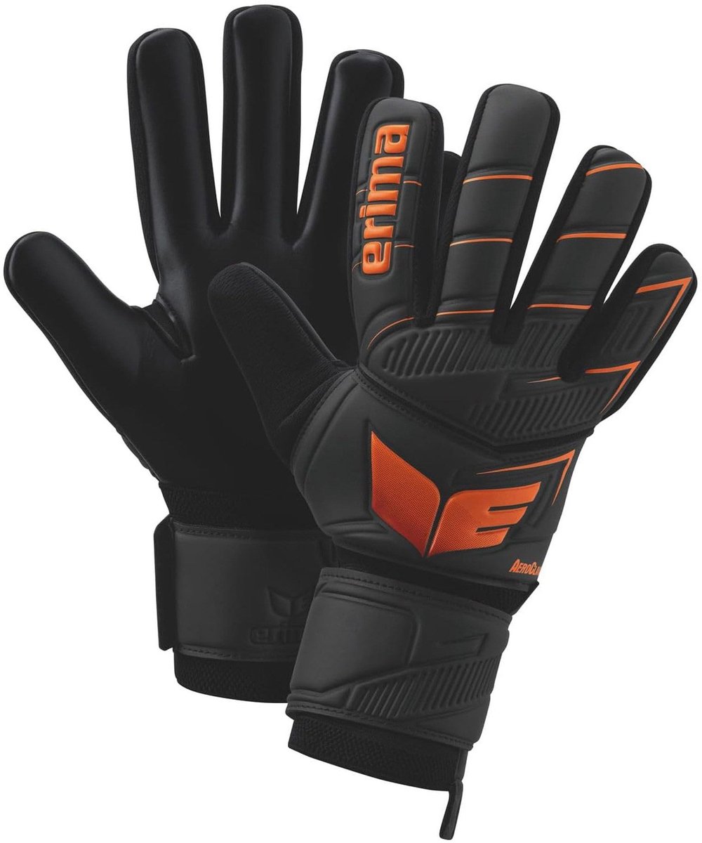 Erima Aeroclaw New Talent Keepershandschoenen Kinderen - Zwart / Oranje | Maat: 5