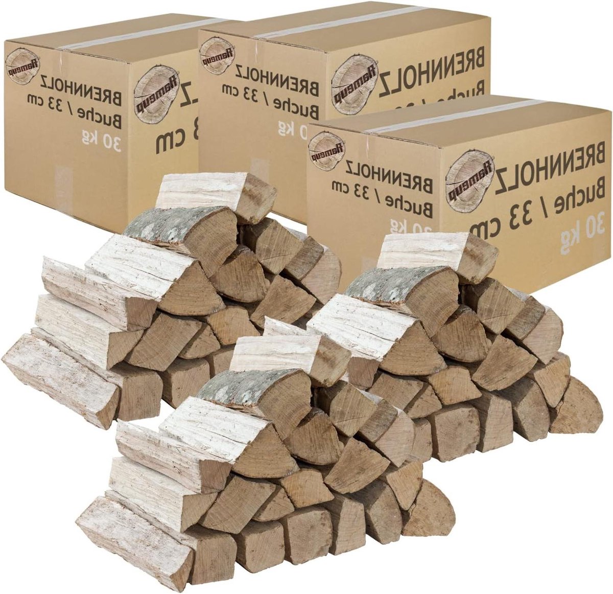 Brandhout Oven Haard - Stookhout Ovenhout - Sfeervol Stoken - Droog en Gekloofd - 90 kg - Bruin