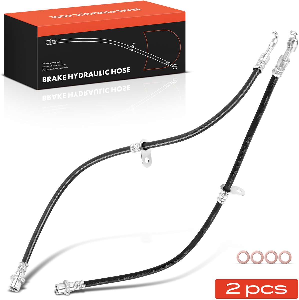 Frankberg 2x remslang voor links/rechts voor Toyota Celica 1.8L