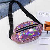 Heuptasje met roze metallic effect. Populair bij tieners en jongeren.