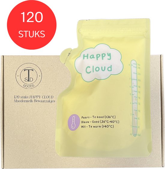 TSD goods (Happy Cloud) - Moedermelk Bewaarzakjes