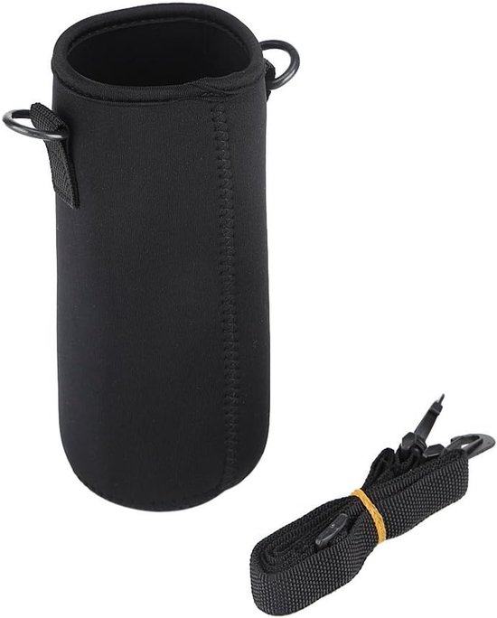 Fles Cover - Fleshouder Tas - Outdoor Activiteiten - Verstelbare Schouderriem - 650 Milliliter - Zwart — afbeelding 5