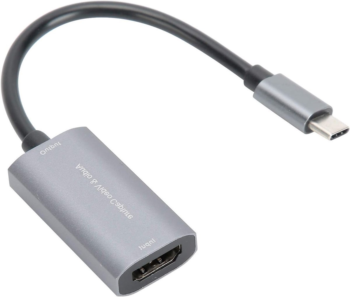 HDMI Video Capture Card voor USB-C, 4K 1080P Game Streaming, Geschikt voor Mobiele Telefoons en Spelconsoles