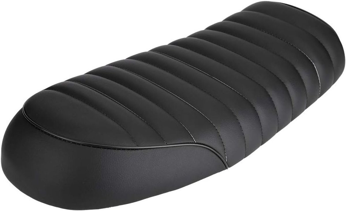 Vintage Cafe Racer Flat Seat van PU Leer voor Motoren zoals CG125, GN en CB400SS - Comfortabel en Stijlvol Motorrijden