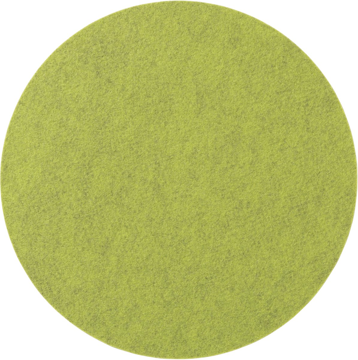 Vilt Placemats Rond 4-delig met Onderzetters Groen - 5mm