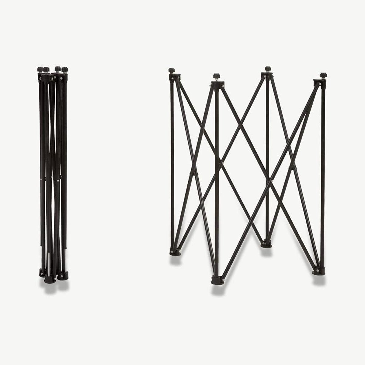 Carrom tafel standaard - Carrom plank houder - Carrom spel spelen - Poedercoated aluminium - 76 cm hoog - Zwart