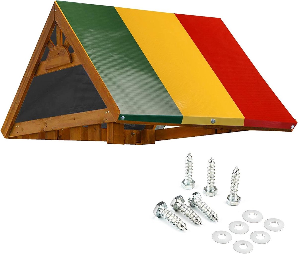 Reservezeil Buitenspeelset - Afdekzeil Speeltoestel - Bescherming Tegen Weer - Duurzaam Materiaal - 132 x 228 cm - Meerkleurig