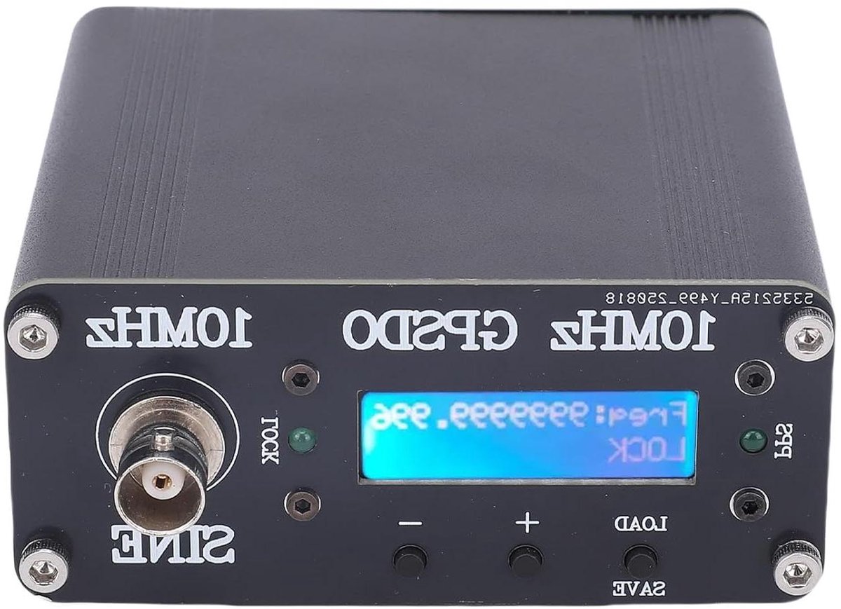 GPS Gedisciplineerde Oscillator - GPSDO Klok - Signaal Genereren - OCXO Kristal Stabiliteit - 10MHz - Zwart