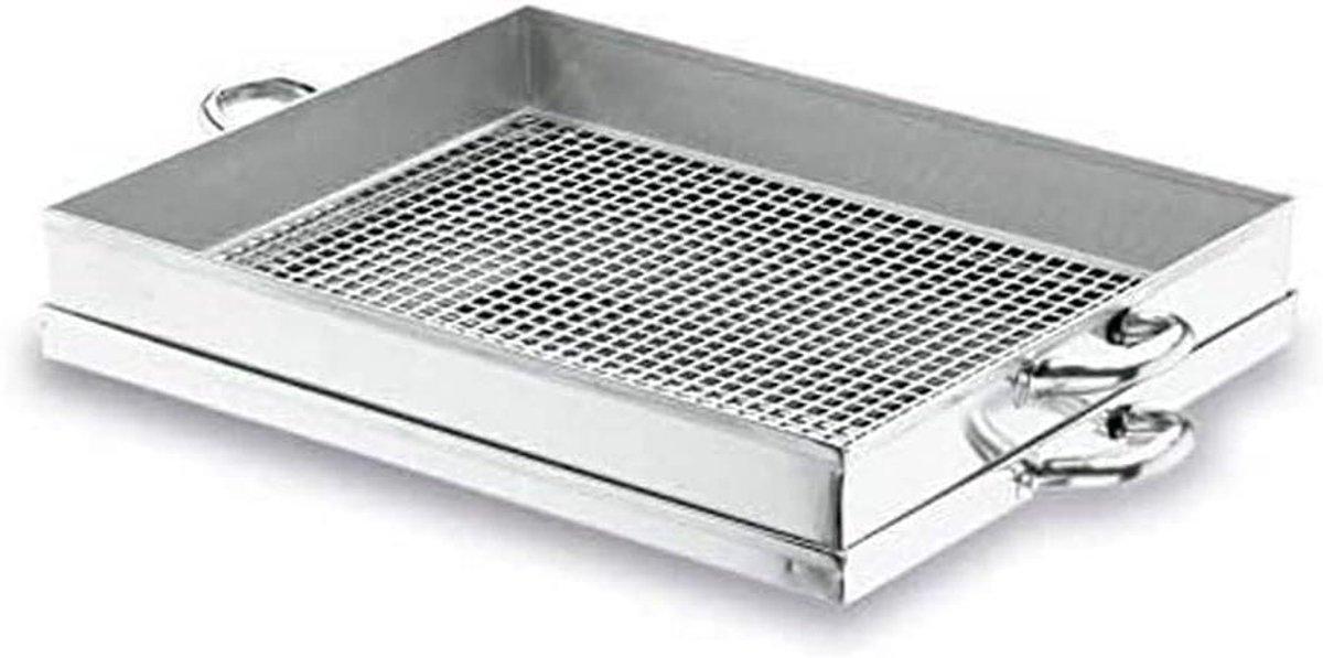 Serveerschaal - Dienblad Schaal - Eten Presenteren - Roestvrij staal - 60 cm - Zilver