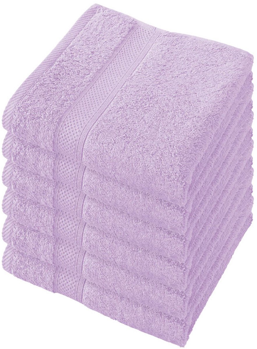 De Witte Lietaer Gastendoekjes Stephanie - 30 x 50 cm - 2 stuks - Lila - Katoen