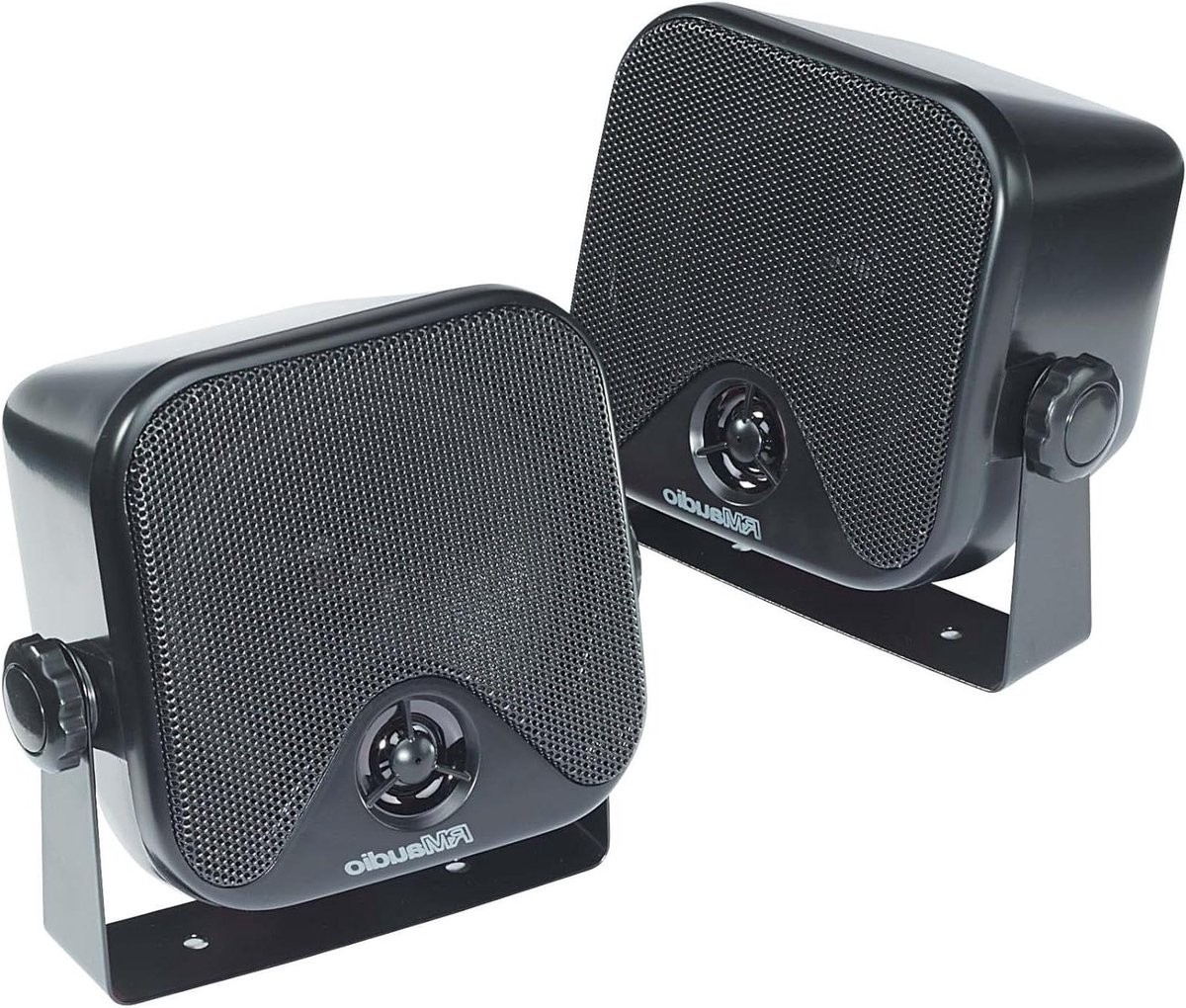 Opbouwluidsprekers - 2-weg speakers - Muziek afspelen - Hoogwaardige klank - 112 x 110 x 102 mm - Zwart