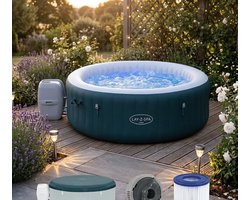 AquaRelax Pro Miami AirJet Opblaasbare Jacuzzi Ø196 x 66 cm – 6 Persoons Luxe Spa met 140 Jets, Verwarming tot 40°C, Energy Saving Isolatie & Complete Set – Casa Dorada