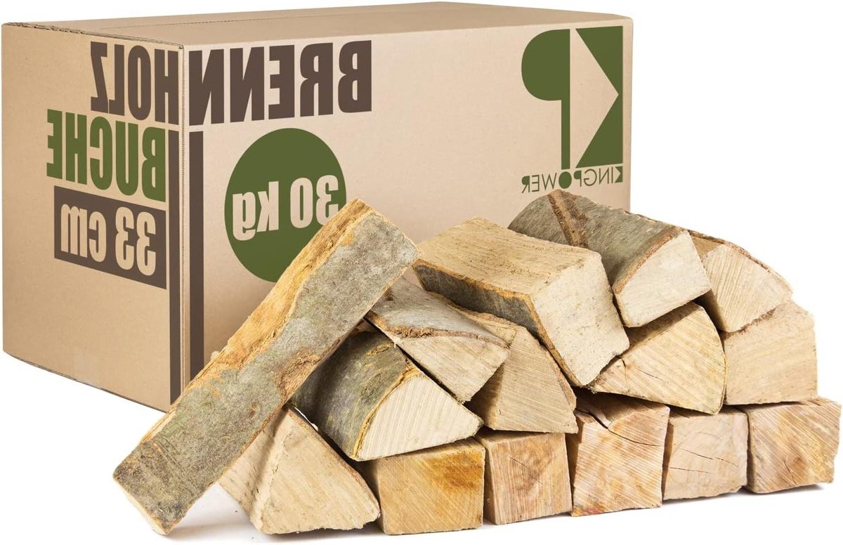 Beuken brandhout - Haardhout Ovenhout - Open haard stoken - Kamergedroogd - 30 kg - Bruin