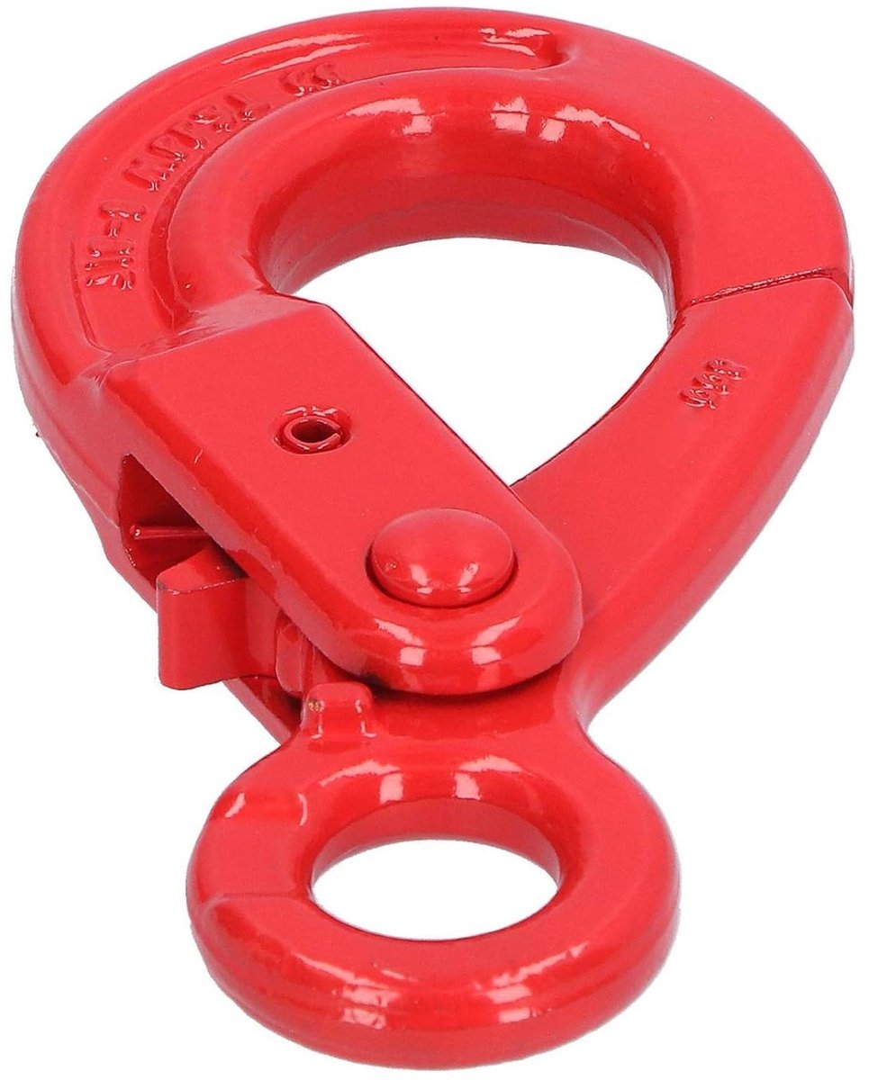 Roterende Haak - Sliphaak Zelfvergrendelend - Materiaal Transport - Safty Lock EyeType - Niet gespecificeerd - Zilverkleurig