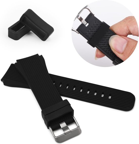 6 Stuks Siliconen Horloge Band Keepers voor 14mm/16mm/18mm Smartwatches - Horloge Strap Retainers voor Sportieve Gebruik — afbeelding 4
