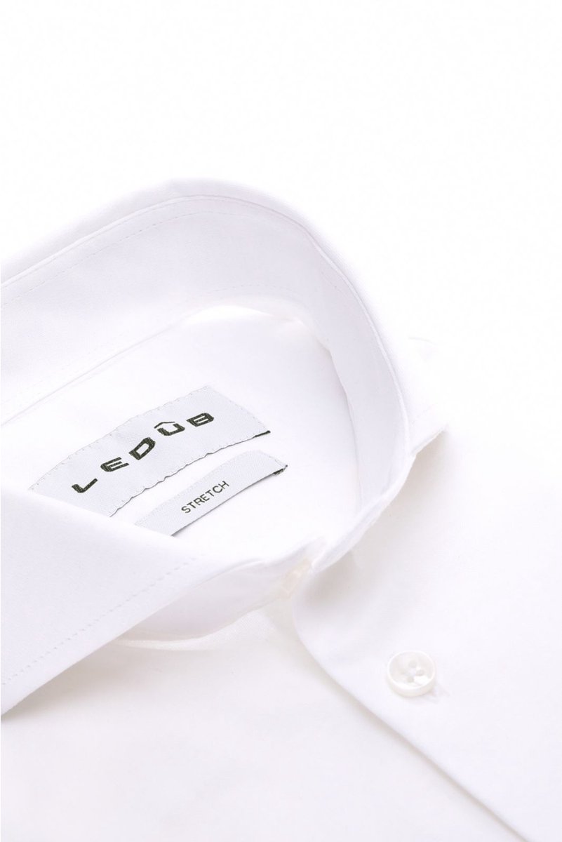 Ledûb slimfit luxury knit wit