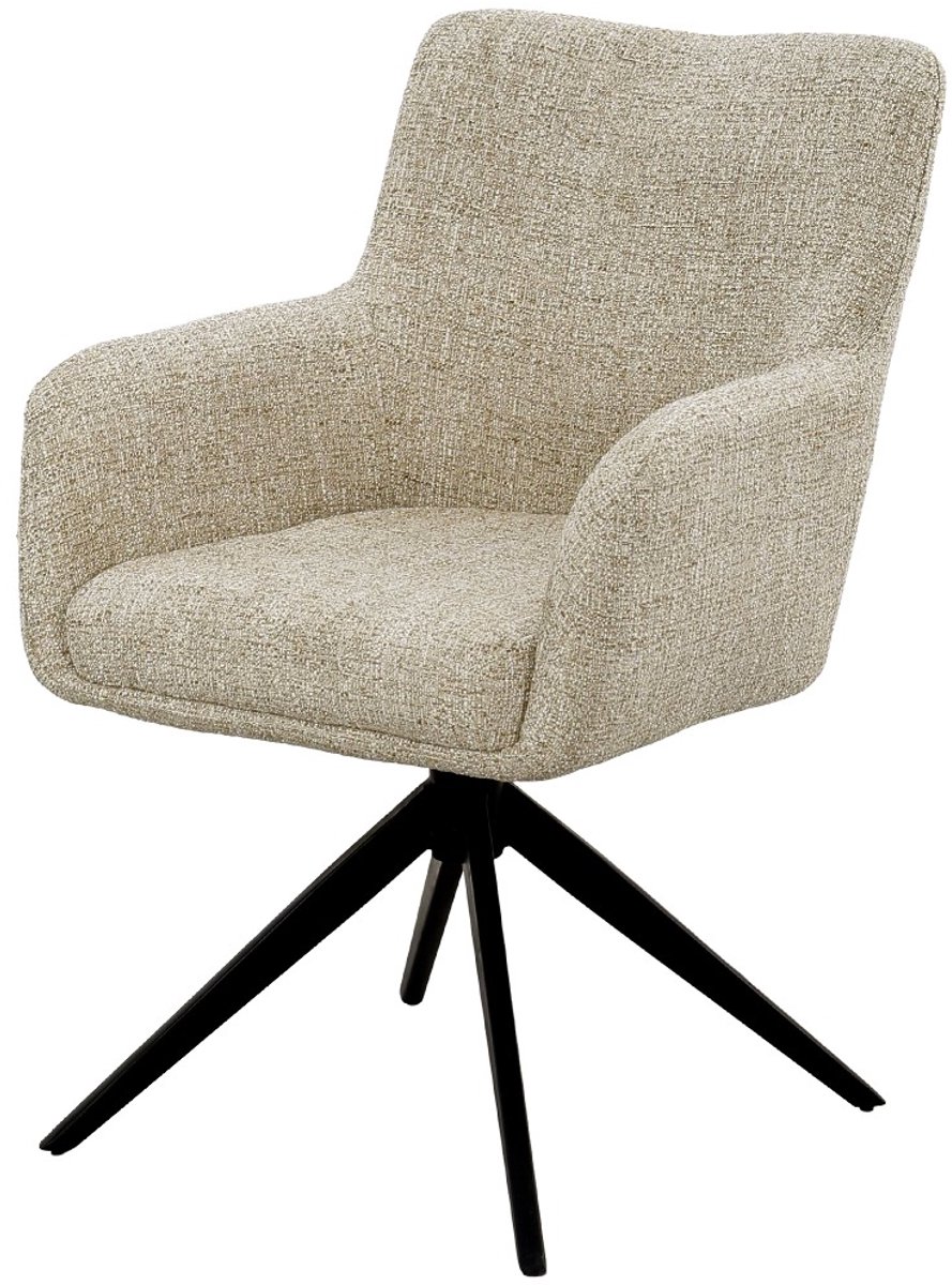 Livingfurn Tara Sand eetkamerstoel - set van 2