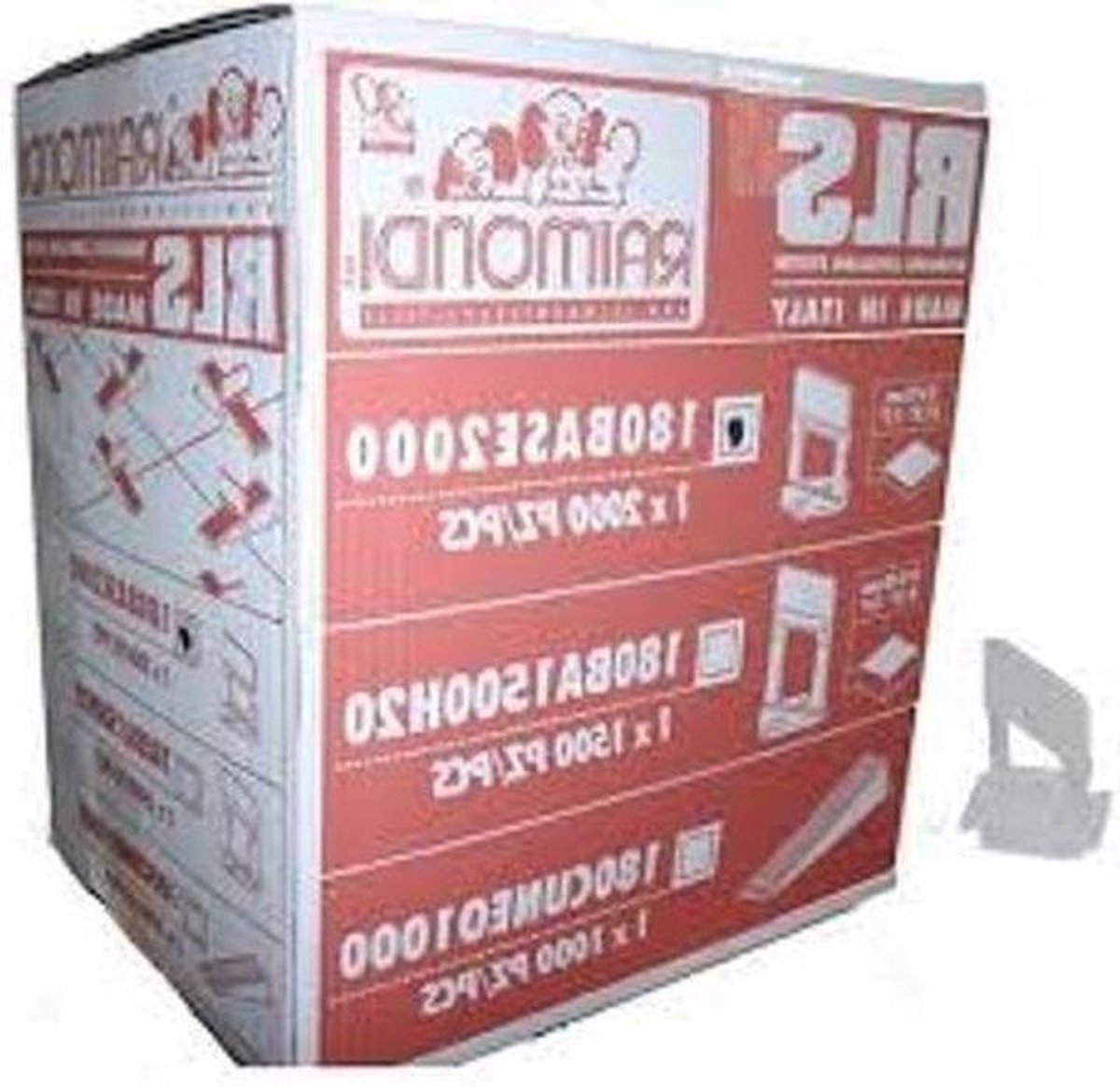 Tegel Levelling Clips - Afstandhouders Tegels - Vlakke Tegels Plaatsen - Standaard Grootte Base Clips - 2000 stuks - null