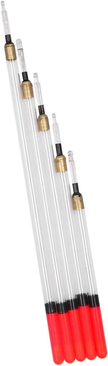 Visloodjes Set - Dobbers Set - Vissen Op Water - Hoge Gevoeligheid - 20 Stuks 5 Maten - Transparant Rood