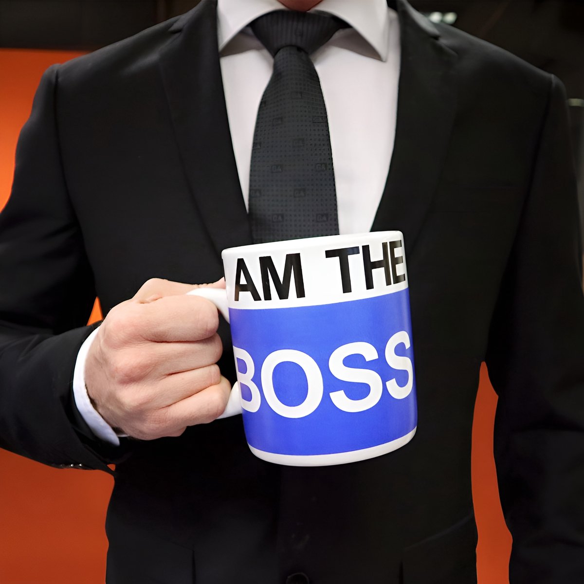 I Am The Boss XXL Mok - Koffiemok - Drinkbeker - Keramisch - Vaatwasserbestendig - Magnetronveilig - 850 ML