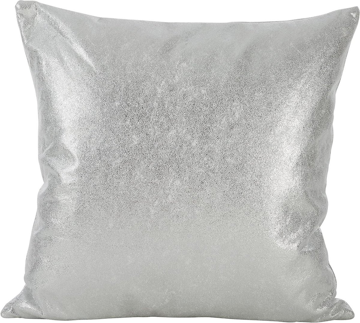 Sierkussen - Decoratief Kussen - Woonkamer Aankleden - Verijdelde Glans - 50x50 cm - Zilver
