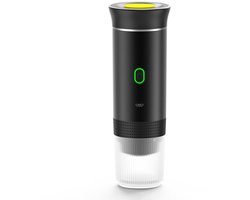 1stuk - Draagbaar koffiezetapparaat - 3-in-1 elektrisch koffiezetapparaat - Mini koffiemachine - geschikt voor koffiecapsules en gemalen koffie - ondersteunt koud zetten en verwarmen - koffieliefhebbers - zwart