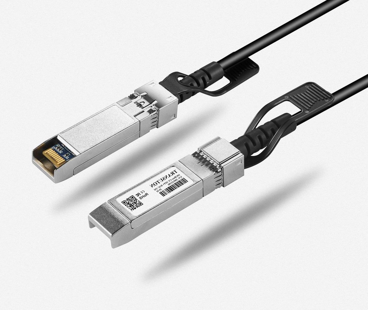 DAC Twinax Kabel - SFP+ Kabel Koper - Netwerk Verbindingen - Passief Ontwerp - 1 meter - Zwart