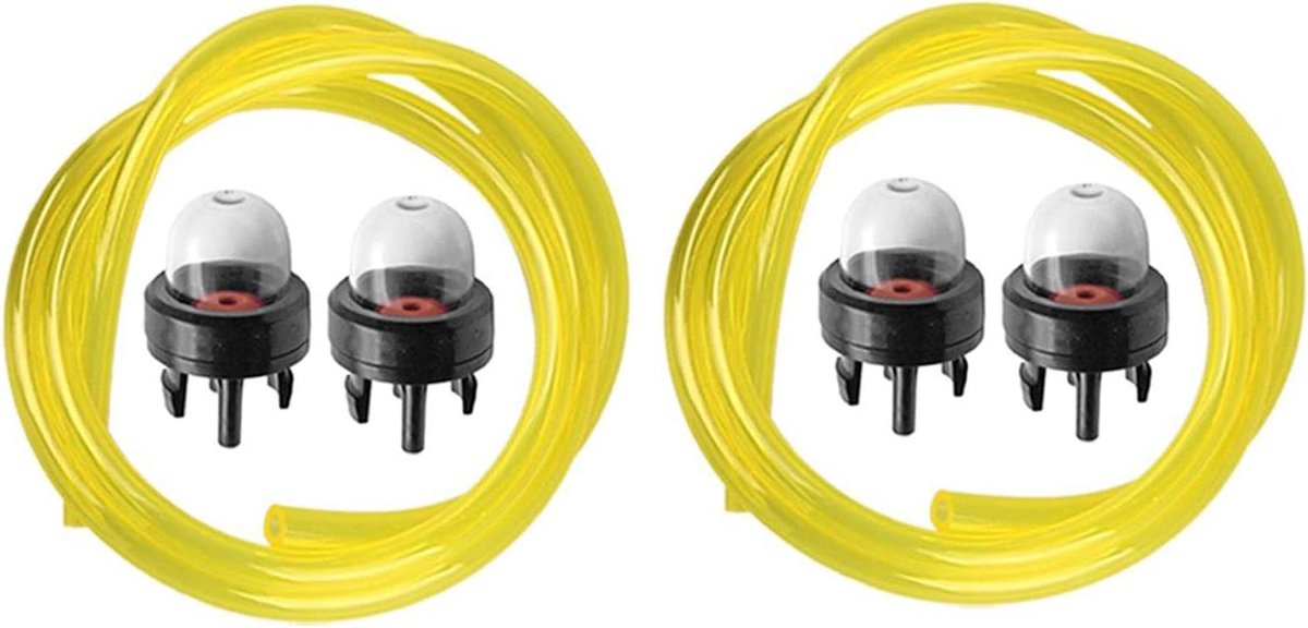 Primer Lampen Brandstofleidingen Set - Brandstofpompjes Starter - Bosmaaier Onderhoud - Vervangt Originele Onderdelen - 4 Stuks 2 Leidingen