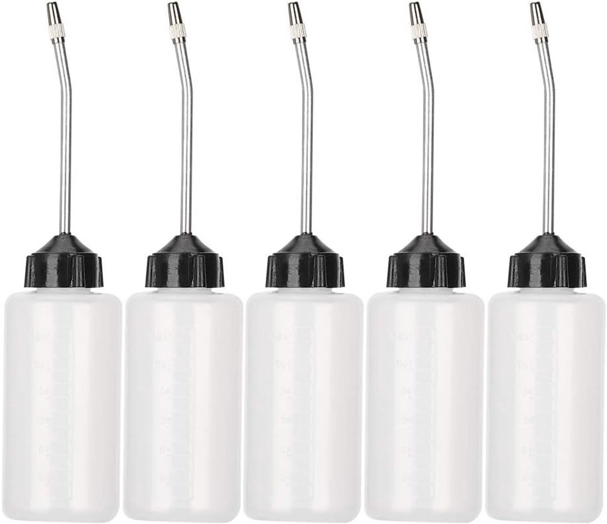 VVGoods - Plastic Olie Dispenser Fles 120 ML voor Naaimachine met Verlengde Tuit - Handig en Duurzaam