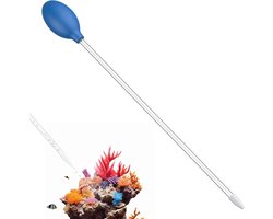 Aquarium Coral Feeder - Vis Voederbuis - Koraal Voeren - Lange Bereik Buislengte - 35 cm - Blauw