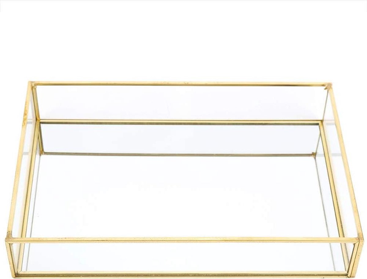 Sieraden en Make-up Tray - Organizer Lade Spiegel - Aanrecht Opruimen - Met Spiegel Bodem - 30 x 20 cm