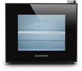 Klarstein Mini-Koelkast Happy Hour 9.8L 58W Zwart - Minikoelkast Drankkoeler Hotelkoelkast,9.8L 30 dB - voor Hotelkamer voor Kantoor voor Slaapkamer - LED-Binnenverlichting Glasdeur Stil - Mini Fridge - Kleine Koelkast - Compact Koelkast