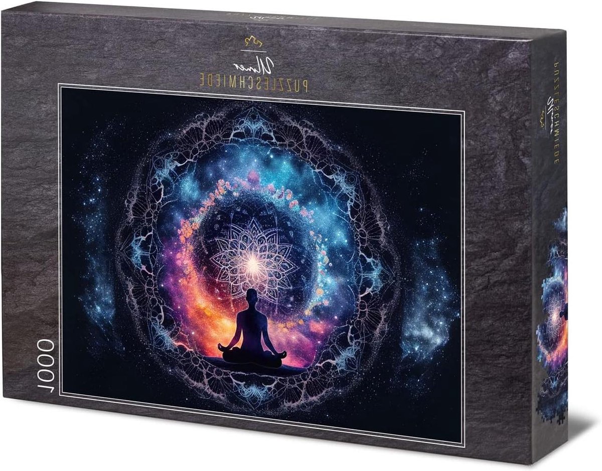 Chakra Puzzel - Mandala Puzzel Legpuzzel - Ontspannend Puzzelen - Puzzelkwaliteit Made in Germany - 68 x 48 cm - Multicolor