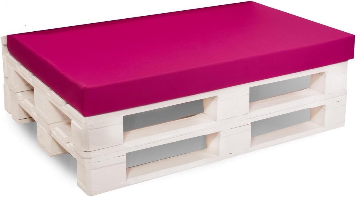 Palletkussens - Bankkussen Vloerkussen - Comfortabel Zitten - Wasbaar Ontwerp - 120 x 40 cm - Roze